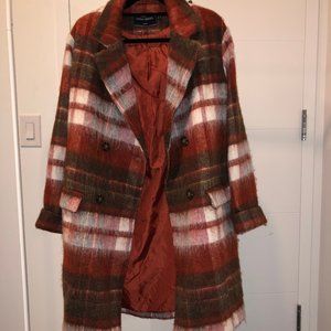 COVENT GARDEN plaid check wool coat